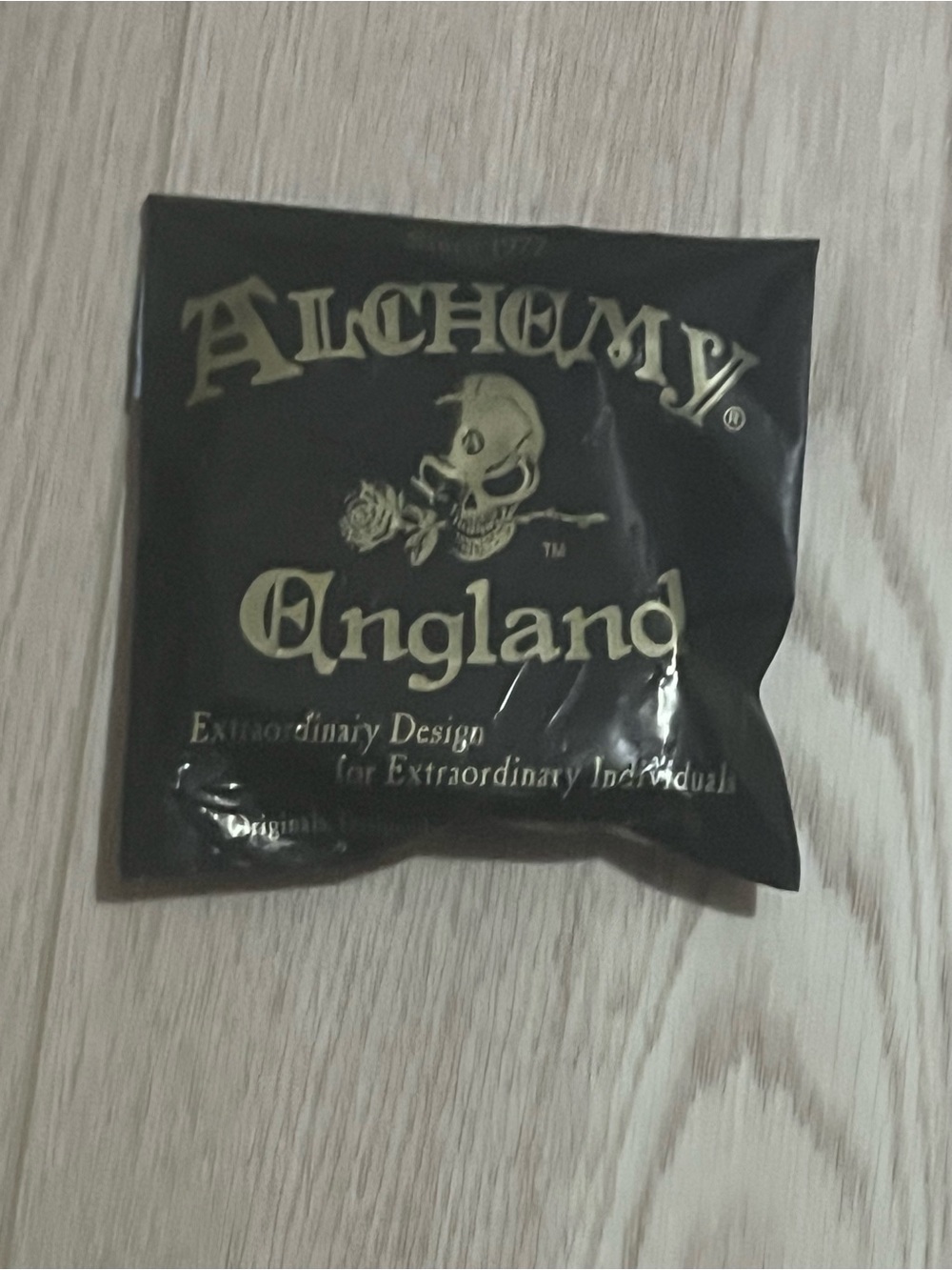 Alchemy England 1977 Wild Black Rose Pewter Bracelet, size M/L (BNWT) - Picture 5 of 5